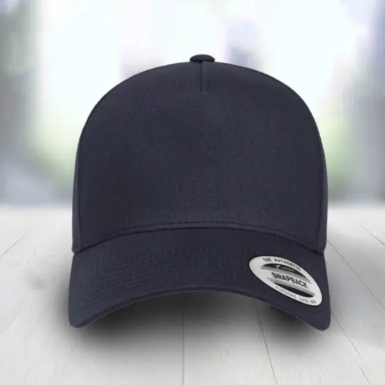 1 Count Retro Cotton Blend Trucker Snapback Cap with Structured Five Panel Fit Grey {4}