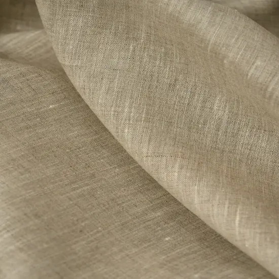 1 Yard Mixed Natural Pure Linen Fabric, Midweight Flat Weave Solid 60 Inches Wide for Apparel and Decor {3}
