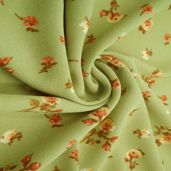 1 Yard 100% Polyester CEY Ditsy Floral Print Fabric, 58/59" Wide SAGE {3}
