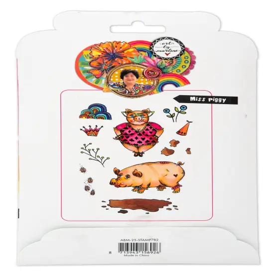 Studio Light Art By Marlene Essentials Cling Stamps 11/Pkg-Nr.782 Miss Piggy {3}