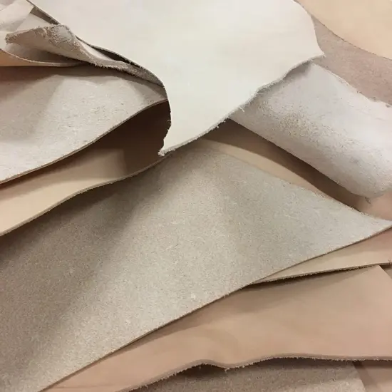 Vegetable Tanned Cowhide Leather Remnants and Scrap 2lbs {1}