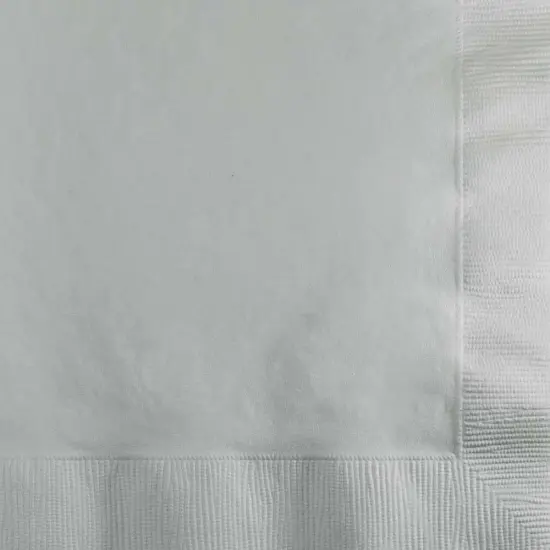 Shimmering Silver Beverage Napkin 2ply - 50ct {1}