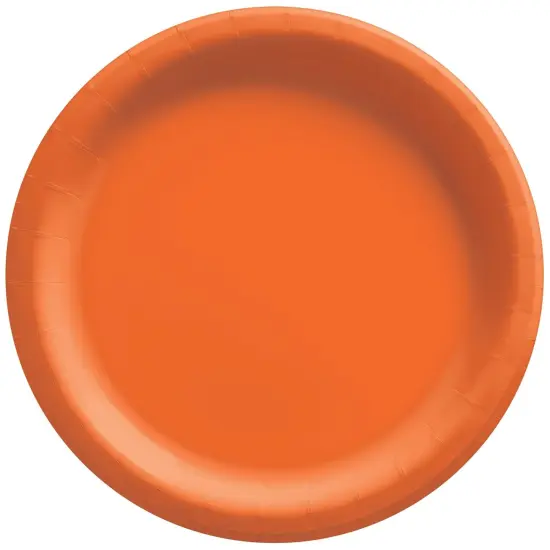 Orange Peel 8.5in Paper Plates - 50ct {1}