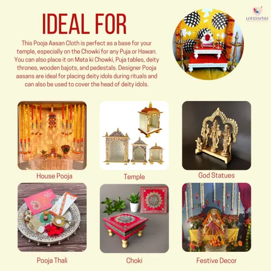 Laddu Gopal Velvet Asan Takiya Pillow Set for Lord Ganesha, Krishna, Kanha Ji, Bal Gopal God Goddess Idol Soft Mattress Cushion/gadda Bed Cum Aasan Set (7x4.5 Inch) Yellow {4}