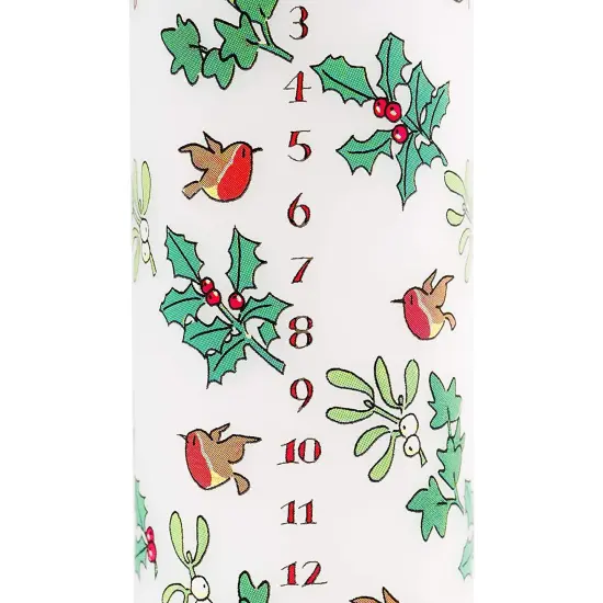 Holly and the Ivy Advent Pillar Candle {5}