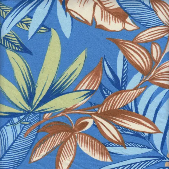 1 Yard 100% Polyester CEY Tropical Print Fabric 58/59" Wide BLUE {1}