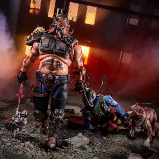 G.I. Joe Classified Series #135, Dreadnok Road Pig & Rawkus, Collectible 6 Inch Action Figure with Pet Dog Pit Bull Figure and 10 Accessories {7}