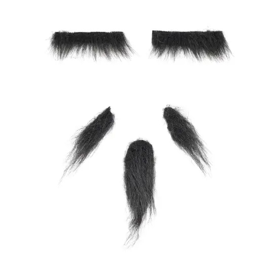 Confucius Eyebrows, Moustache & Beard Costume Accessory Set {3}