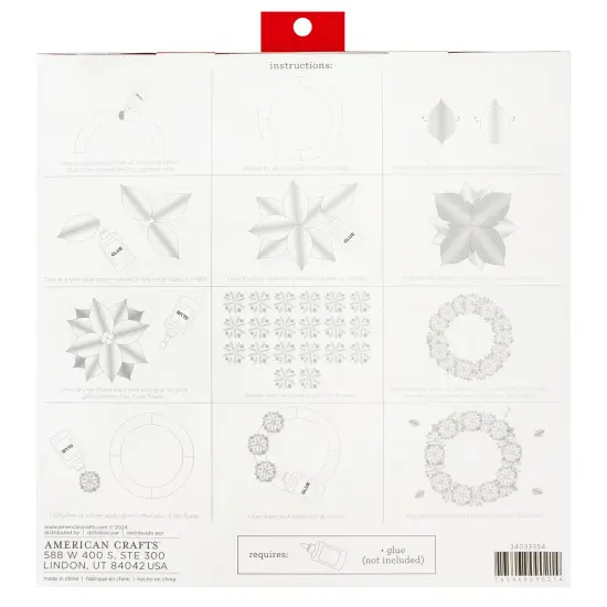 DCWV Poinsettia Wreath-Makes 1 {3}