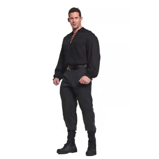Pirate Adult Costume Black Shirt {1}