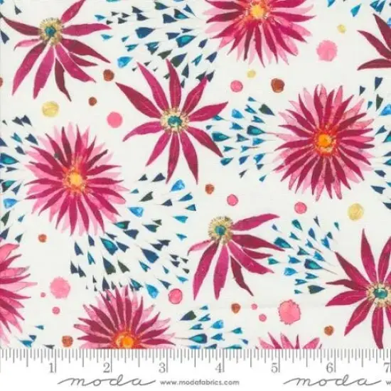 Coming Up Roses Florals Watercolor Pink 44"/45" Fabric Per Yard {1}
