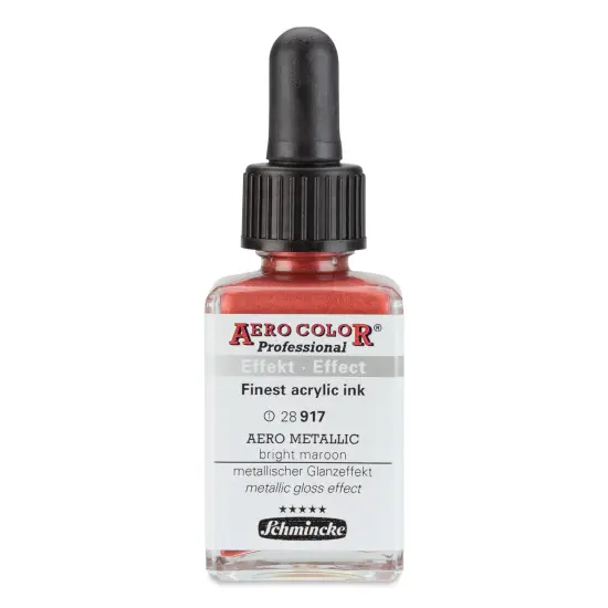 Schmincke Aero Color Professional Airbrush Color - 28 ml, Metallic Bright Maroon {1}
