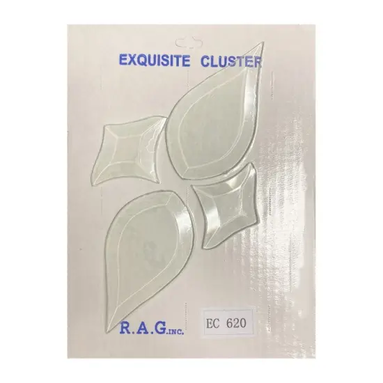 5" x 9-1/2" Exquisite Clear Glass Bevel Cluster EC620 {3}