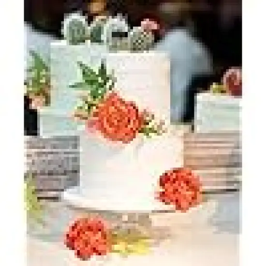 Orange Ranunculus Artificial Flowers {2}