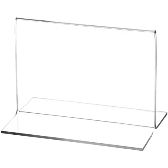 Plymor Clear Acrylic Sign Display / Literature Holder (Bottom-Load), 5" W x 3.5" H {1}