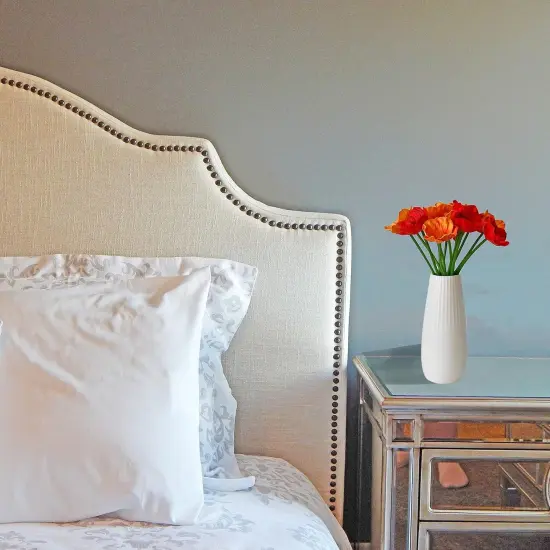 PU Red and Orange Poppy Artificial Flowers {3}