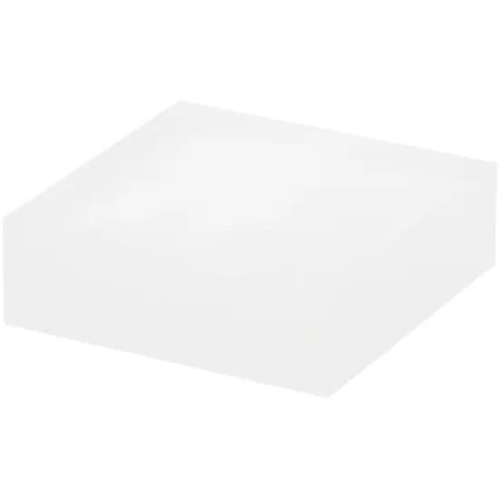 Plymor Frosted Acrylic Square Display Block, 1" H x 3" W x 3" D {1}