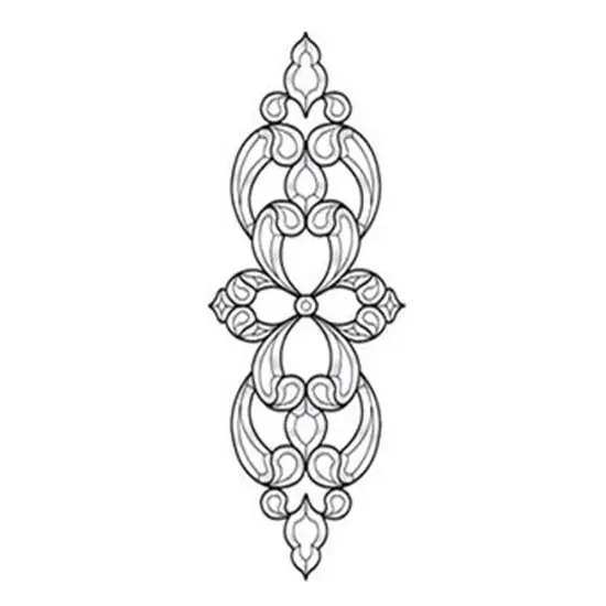 10-3/4" x 30-3/8" Exquisite Clear Glass Bevel Cluster EC948 {1}