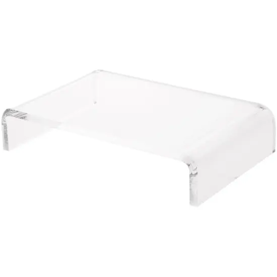 Plymor Clear Acrylic Rectangular Display Riser, 2" H x 10" W x 6" D (3/8" thick) {1}