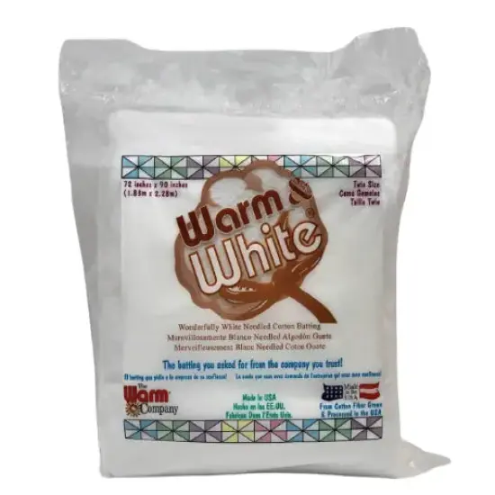 Warm & White Needled Cotton Batting {4}