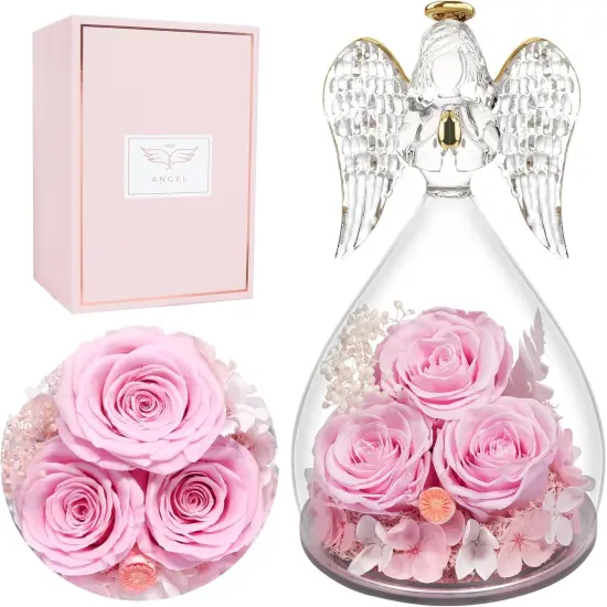 Preserved Flower Angel Rose Gifts for Women {1}