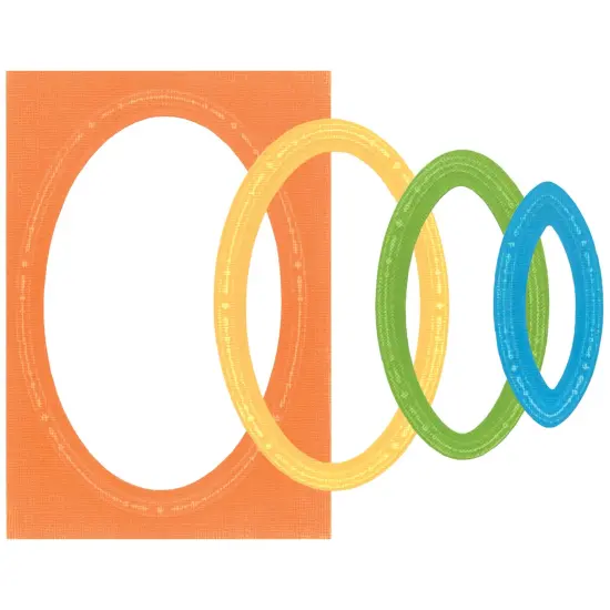 Sizzix Framelits Die 9/Pkg, Fanciful Reversed by Stacey Park-Clare Classic Ovals {1}