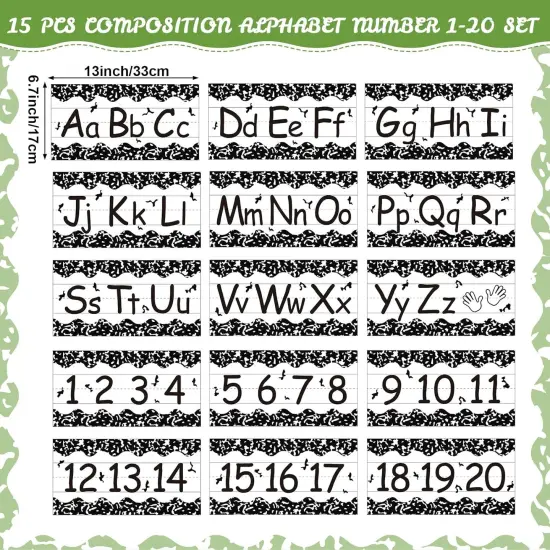 15 Pcs Composition Theme Classroom Decorations {2}