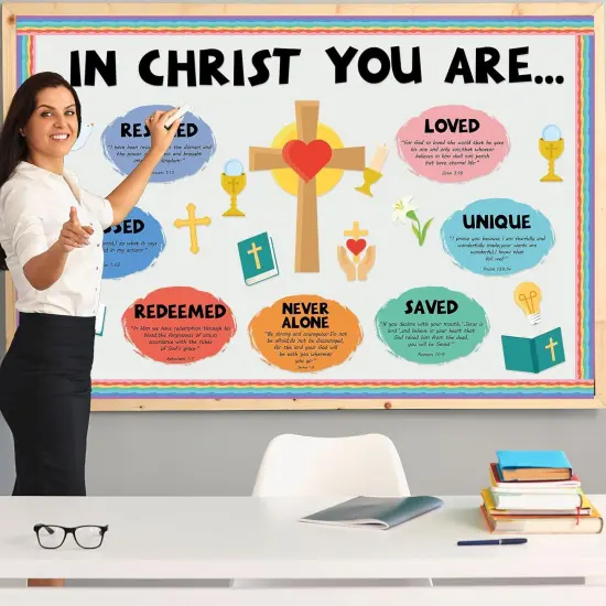Classroom Christian Jesus Bulletin Board Decoration Set {5}