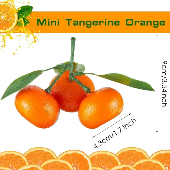 5 Clusters Artificial Mini Orange Simulation Decorative Tangerine Kitchen {2}