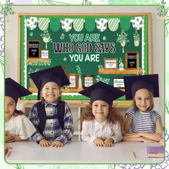 68 Pcs Christian Eucalyptus Bulletin Board Set {4}