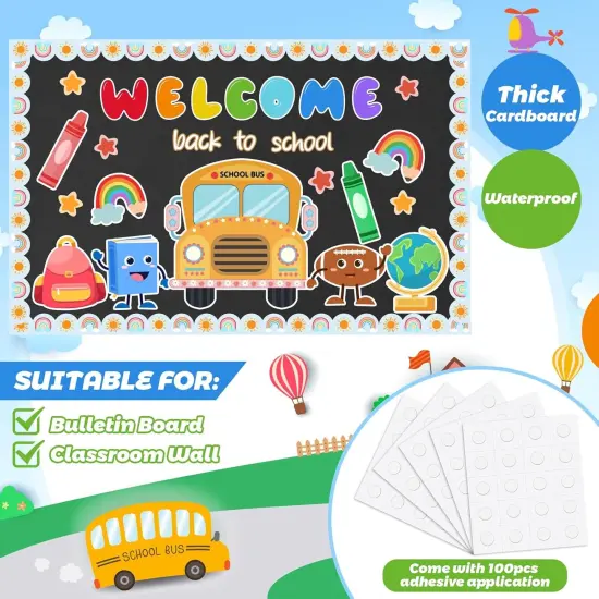 44 Pcs Welcome Back to School Bulletin Board Set {3}