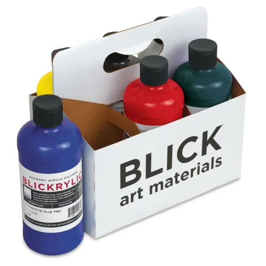 Blickrylic Student Acrylics - Set of 6, Basic Color, Pints {2}