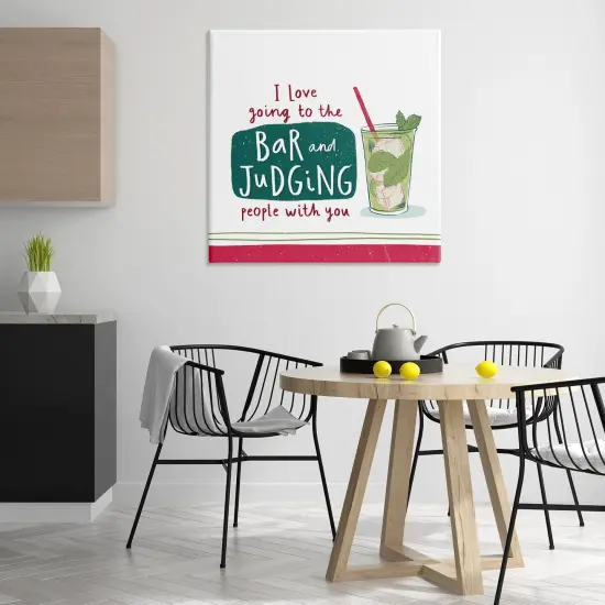 Stupell Industries Judging You Humor Canvas Wall Art Design by Courtney Morgenstern {2}