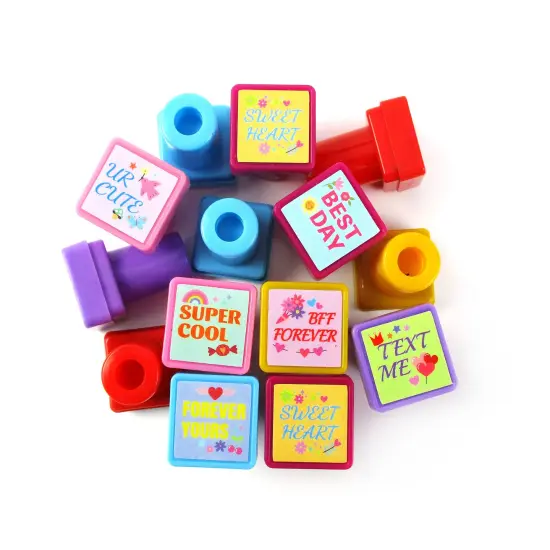 Valentine's Day Dual Color Self-Inking Stamper - 24 pcs {4}