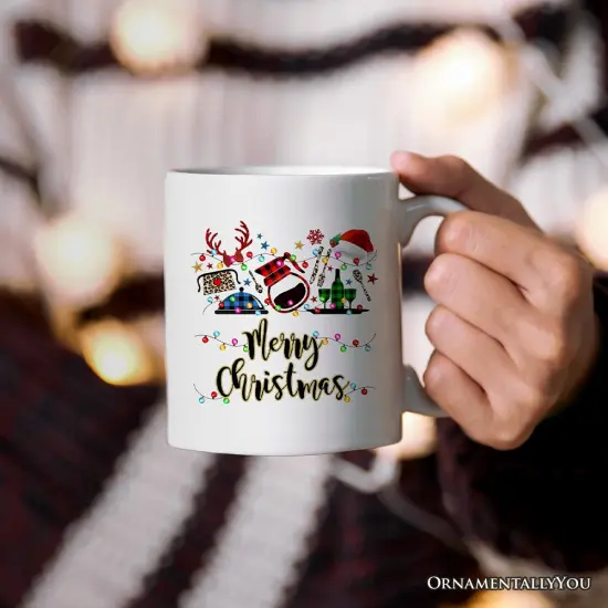 Waitress Buffalo Plaid Christmas Mug Gift {2}