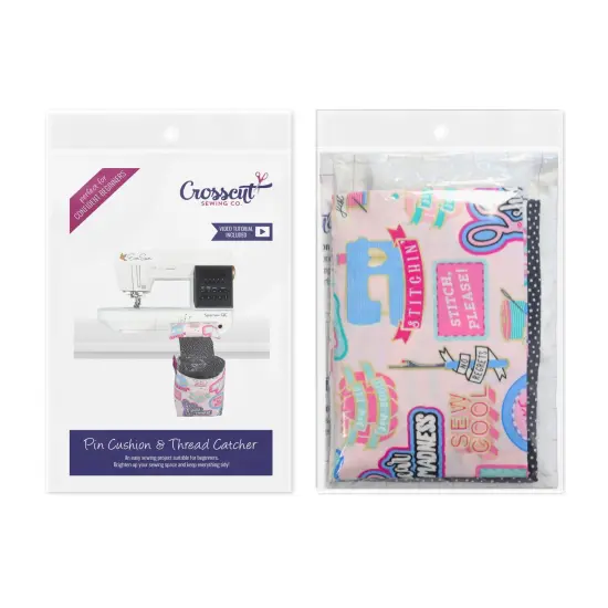 Crosscut Sewing Co.&reg; Pin Cushion & Thread Catcher Sewing Project Kit for Beginners with Fabric, Instructions and Video Sew cool {2}