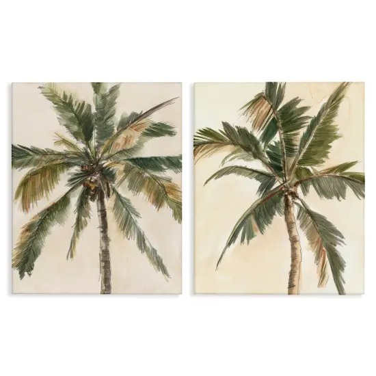 Stupell Industries Majestic Towering Palms 2 pc Canvas Wall Art Set Design by Ethan Harper {1}