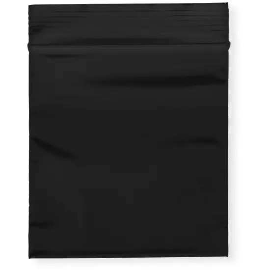 Plymor 3" x 3", Black 2 Mil Zipper Reclosable Plastic Bags {1}