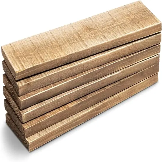 6 Pack Rustic Style Weathered Reclaimed Wood Bundle Perfect for Homemade Shelves, DIY Projects and Home Decor {1}