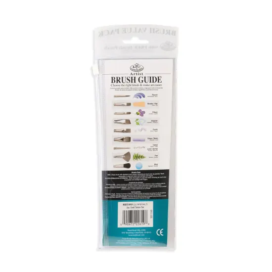 RSET-9157 | 7pc Golden Taklon Variety Brush Set {6}