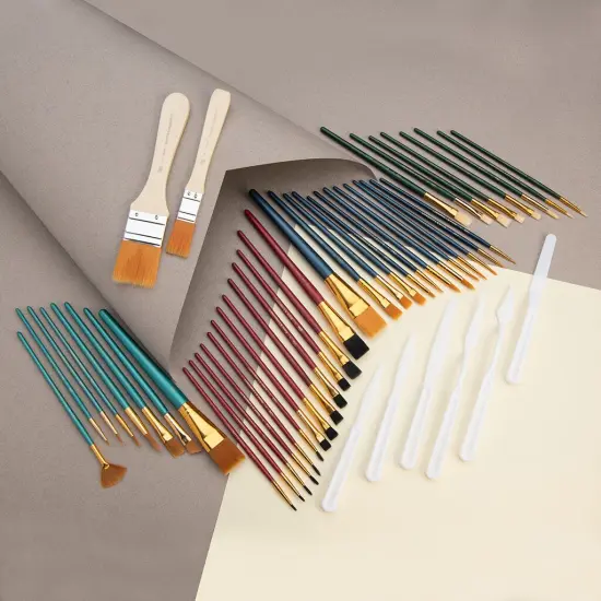 RSET-9388 | 50pc All Media Variety Artist Brush Set {3}
