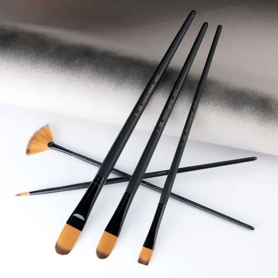 RSET-4303 | Essentials&trade; 5pc Gold Taklon Variety Brush Set 4303 {3}