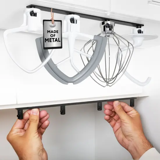 Impresa Metal Stand Mixer Attachment Storage Organizer for KitchenAid Mixer Attachments {2}