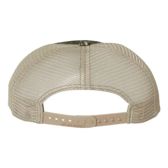 Richardson&reg; Garment Washed Printed Trucker Cap M Oak Obsessio/Khaki {2}
