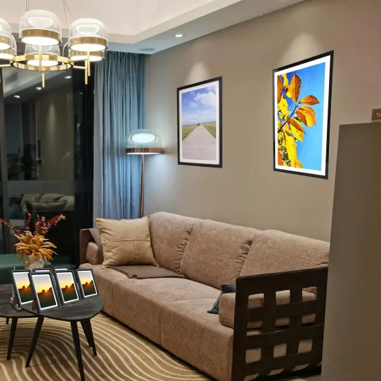 Magnetic Poster Hanger Frame, 16x24 16x22 16x20 Poster Frame 16 Inch Wide Magnetic Poster Hanger Frame,16",Black,1Pack {6}