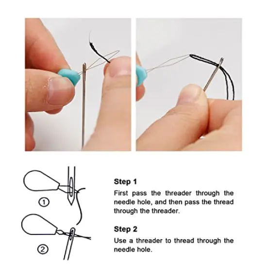 Seam Ripper, Needle Threader and Hand Sewing Needles Set, Big Small Stitching Thread Unpicker, Thread Cutter Remover with Scissor for Sewing Needlework DIY Craft {3}