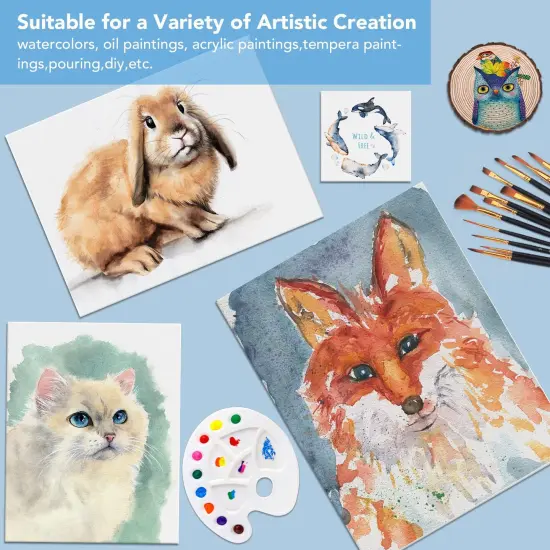 Canvases for Painting 8Pack Painting Canvas with 9x12,8x10,4x6,Canvas Panels for Oil Paint,Watercolor,Acrylic Paint,Gouache and Tempera. {5}