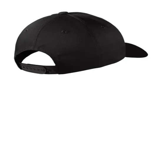 Port Authority&reg; Snapback Fine Twill Cap Graphite {5}