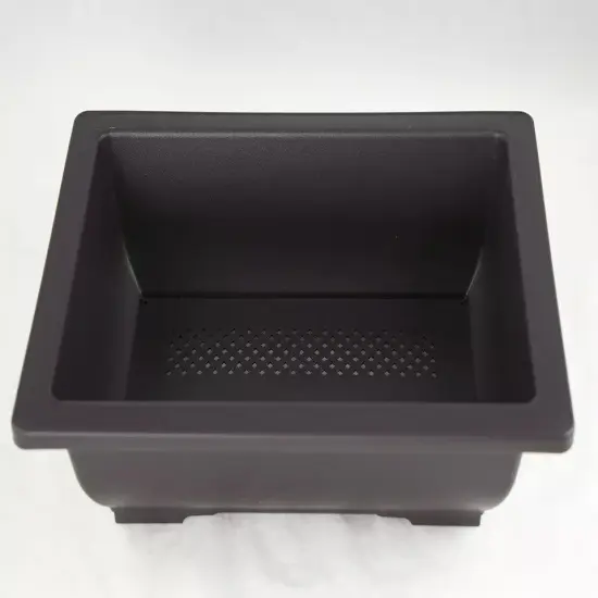 Rectangular Plastic Dark Brown Bonsai / Cactus & Succulent Pot - 10"x 7.5"x 3" {3}