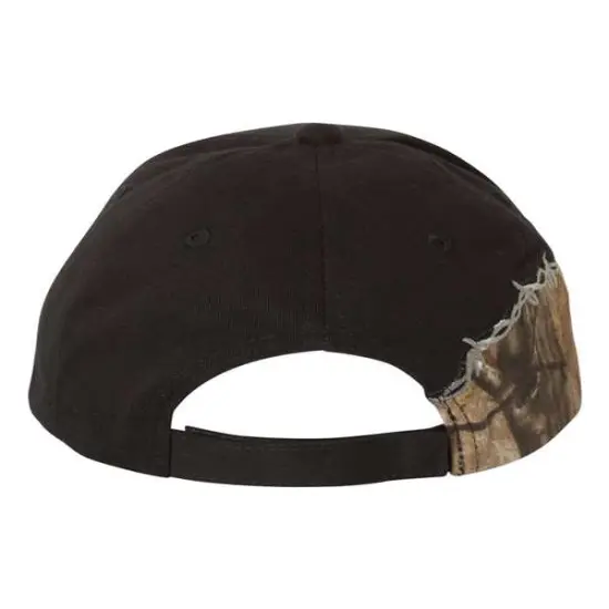 Kati&reg; Licensed Camo with Barbed Wire Embroidery Cap Black/ Realtree AP {2}